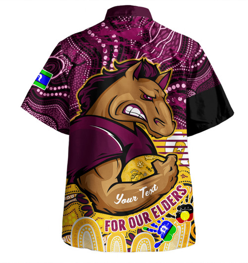 Brisbane Broncos Naidoc Week Custom Hawaiian Shirt - Brisbane Broncos For Our Elders Aboriginal Inspired Hawaiian Shirt Brisbane Broncos Naidoc Week Custom Hawaiian Shirt - Brisbane Broncos For Our Elders Aboriginal Inspired Hawaiian Shirt