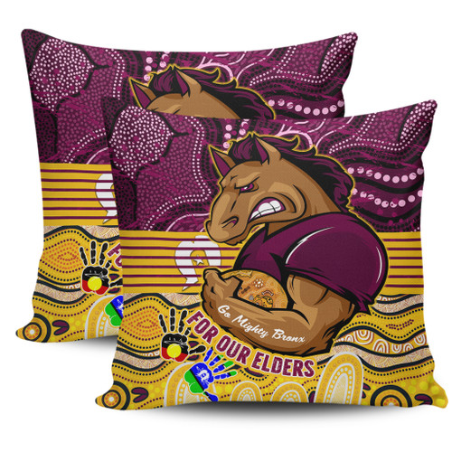 Brisbane Broncos Naidoc Week Custom Pillow Covers - Brisbane Broncos For Our Elders Aboriginal Inspired Pillow Covers Brisbane Broncos Naidoc Week Custom Pillow Covers - Brisbane Broncos For Our Elders Aboriginal Inspired Pillow Covers