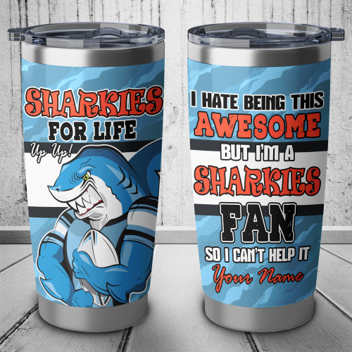 Cronulla-Sutherland Sharks Tumbler - I Hate Being This Awesome Tumbler