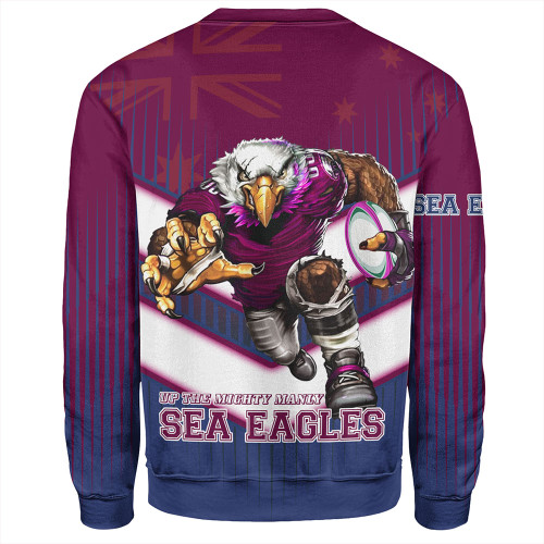 Sydney's Northern Beaches Sport Sweatshirt -  Sea Eagles Macost With Australia Flag Sweatshirt Sydney's Northern Beaches Sport Sweatshirt -  Sea Eagles Macost With Australia Flag Sweatshirt