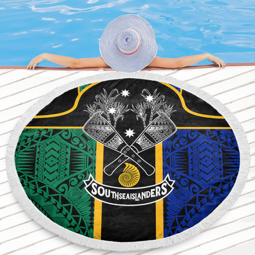 Australia South Sea Islanders Custom Beach Blanket - Australian South Sea Islanders Beach Blanket Australia South Sea Islanders Custom Beach Blanket - Australian South Sea Islanders Beach Blanket