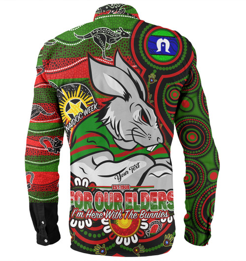 South Sydney Rabbitohs Custom Long Sleeve Shirts - Bunnies For Our Elders Hoodie Long Sleeve Shirts South Sydney Rabbitohs Custom Long Sleeve Shirts - Bunnies For Our Elders Hoodie Long Sleeve Shirts