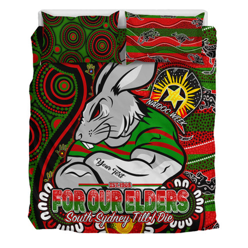 South Sydney Rabbitohs Custom Bedding Set - Bunnies For Our Elders Hoodie Bedding Set South Sydney Rabbitohs Custom Bedding Set - Bunnies For Our Elders Hoodie Bedding Set