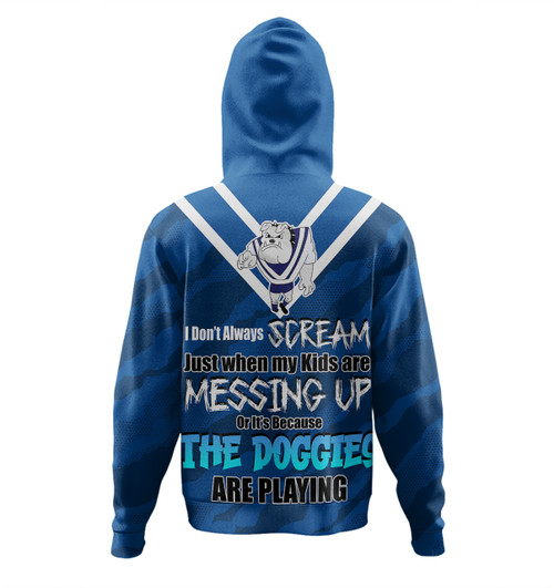 Canterbury-Bankstown Bulldogs Mother's Day Hoodie - Screaming Mom and Crazy Fan Canterbury-Bankstown Bulldogs Mother's Day Hoodie - Screaming Mom and Crazy Fan