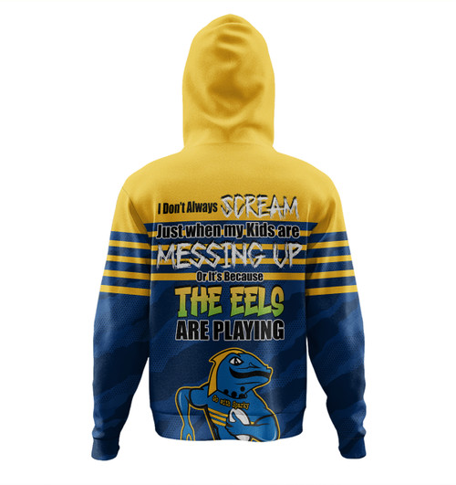 Parramatta Eels Mother's Day Hoodie - Screaming Mom and Crazy Fan Parramatta Eels Mother's Day Hoodie - Screaming Mom and Crazy Fan