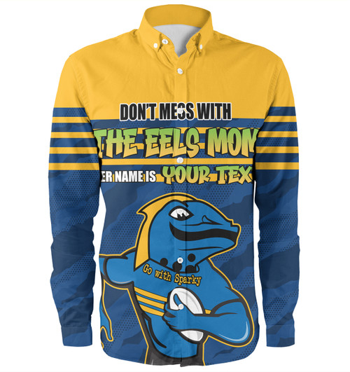 Parramatta Eels Mother's Day Long Sleeve Shirt - Screaming Mom and Crazy Fan