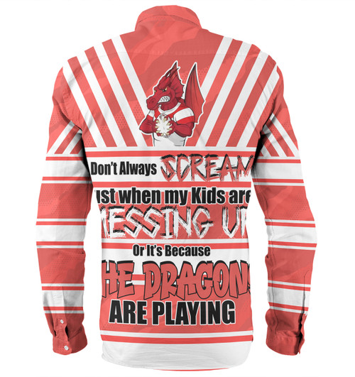 St. George Illawarra Dragons Mother's Day Long Sleeve Shirt - Screaming Mom and Crazy Fan St. George Illawarra Dragons Mother's Day Long Sleeve Shirt - Screaming Mom and Crazy Fan