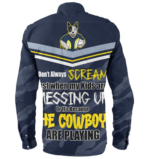 North Queensland Cowboys Mother's Day Long Sleeve Shirt - Screaming Mom and Crazy Fan North Queensland Cowboys Mother's Day Long Sleeve Shirt - Screaming Mom and Crazy Fan