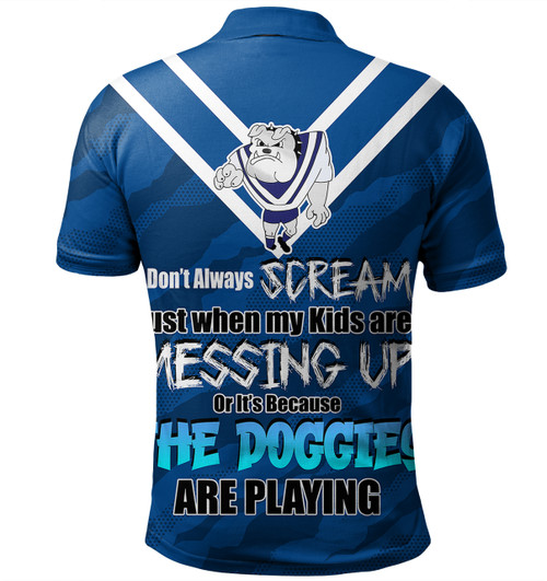 Canterbury-Bankstown Bulldogs Mother's Day Polo Shirt - Screaming Mom and Crazy Fan Canterbury-Bankstown Bulldogs Mother's Day Polo Shirt - Screaming Mom and Crazy Fan