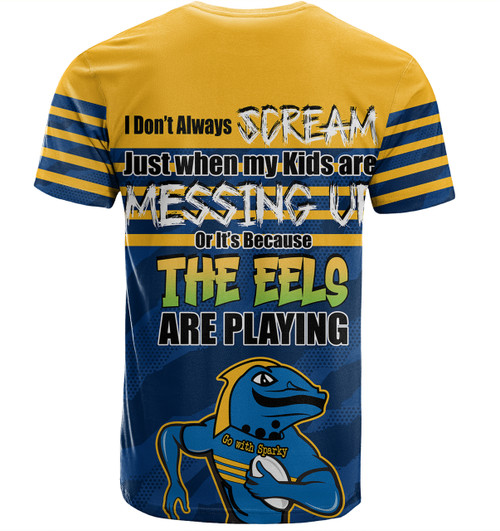 Parramatta Eels Mother's Day T-Shirt - Screaming Mom and Crazy Fan Parramatta Eels Mother's Day T-Shirt - Screaming Mom and Crazy Fan