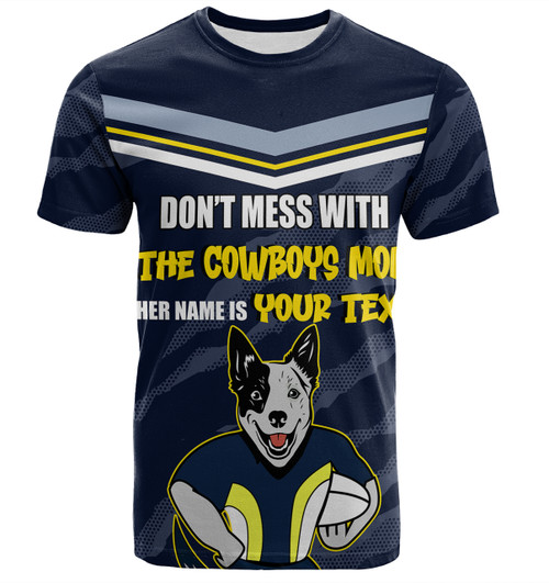 North Queensland Cowboys Mother's Day T-Shirt - Screaming Mom and Crazy Fan