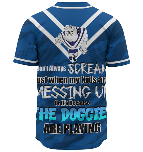 Canterbury-Bankstown Bulldogs Mother's Day Baseball Shirt - Screaming Mom and Crazy Fan Canterbury-Bankstown Bulldogs Mother's Day Baseball Shirt - Screaming Mom and Crazy Fan