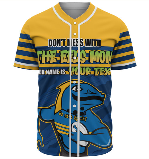 Parramatta Eels Mother's Day Baseball Shirt - Screaming Mom and Crazy Fan