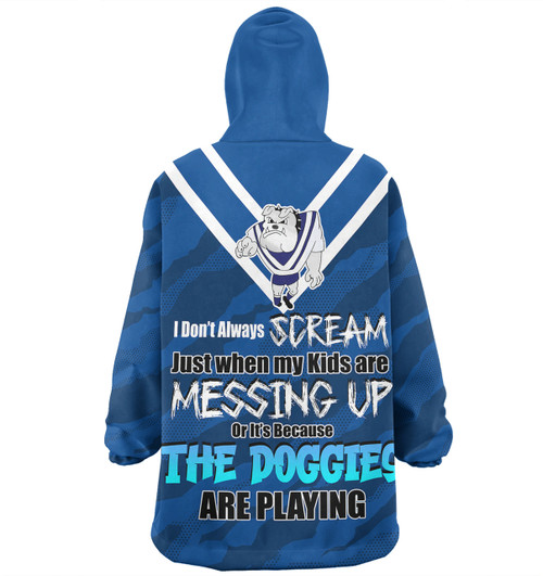 Canterbury-Bankstown Bulldogs Mother's Day Snug Hoodie - Screaming Mom and Crazy Fan Canterbury-Bankstown Bulldogs Mother's Day Snug Hoodie - Screaming Mom and Crazy Fan