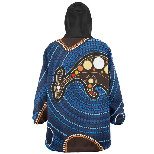 Australia Aboriginal Inspired Snug Hoodie - Aboriginal Kangaroo Art Snug Hoodie Australia Aboriginal Inspired Snug Hoodie - Aboriginal Kangaroo Art Snug Hoodie