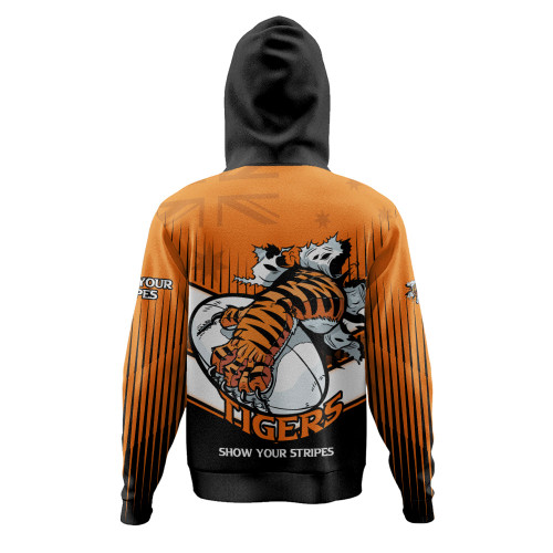 South Western of Sydney Hoodie - Tigers Mascot With Australia Flag South Western of Sydney Hoodie - Tigers Mascot With Australia Flag