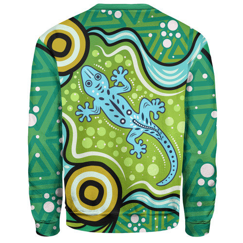 Australia Aboriginal Inspired Sweatshirt - Aboriginal Goanna Art Sweatshirt