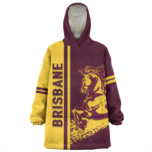 Brisbane Broncos Sport Snug Hoodie - Brisbane Mascot Quater Style