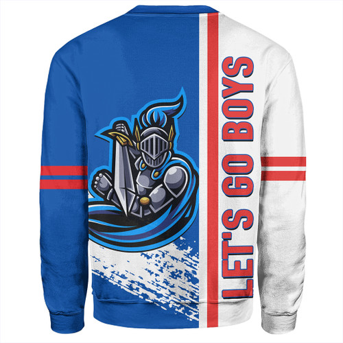 Newcastle Knights Sport Sweatshirt - Knights Mascot Quater Style Newcastle Knights Sport Sweatshirt - Knights Mascot Quater Style