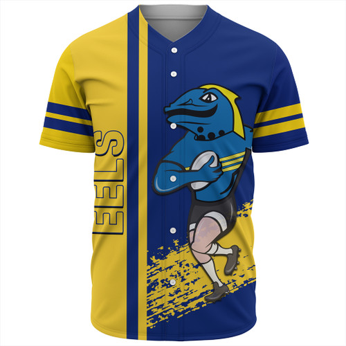 Parramatta Eels Sport Baseball Shirt - Parramatta Eels Mascot Quater Style