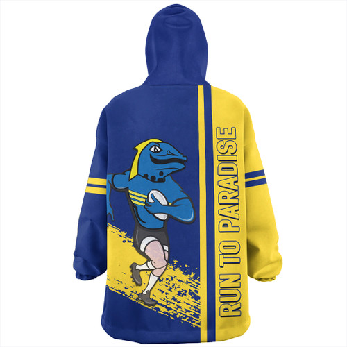 Parramatta Eels Sport Snug Hoodie - Parramatta Eels Mascot Quater Style Parramatta Eels Sport Snug Hoodie - Parramatta Eels Mascot Quater Style