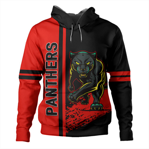 Penrith Panthers Sport Hoodie - Panthers Mascot Quater Style