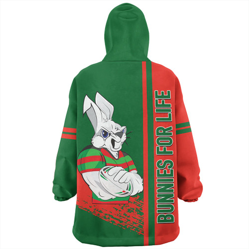 South Sydney Rabbitohs Snug Hoodie - Rabbits Mascot Quater Style South Sydney Rabbitohs Snug Hoodie - Rabbits Mascot Quater Style