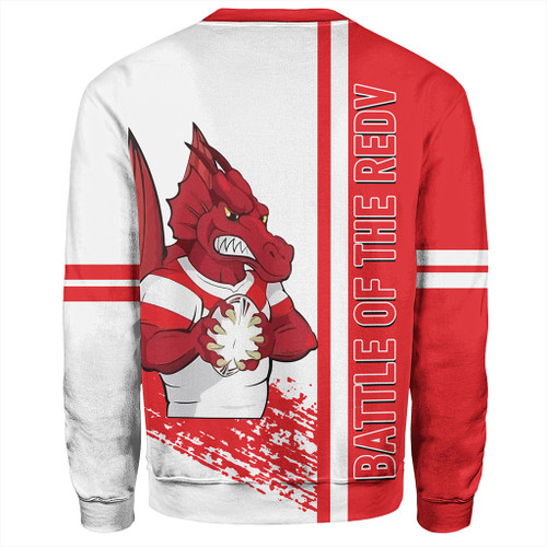 St. George Illawarra Dragons Sweatshirt - St. George Illawarra Dragons Mascot Quater Style St. George Illawarra Dragons Sweatshirt - St. George Illawarra Dragons Mascot Quater Style