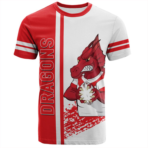 Illawarra and St George Sport T-Shirt - Dragons Mascot Quater Style