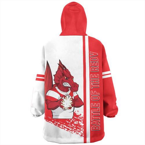 St. George Illawarra Dragons Snug Hoodie - St. George Illawarra Dragons Mascot Quater Style St. George Illawarra Dragons Snug Hoodie - St. George Illawarra Dragons Mascot Quater Style