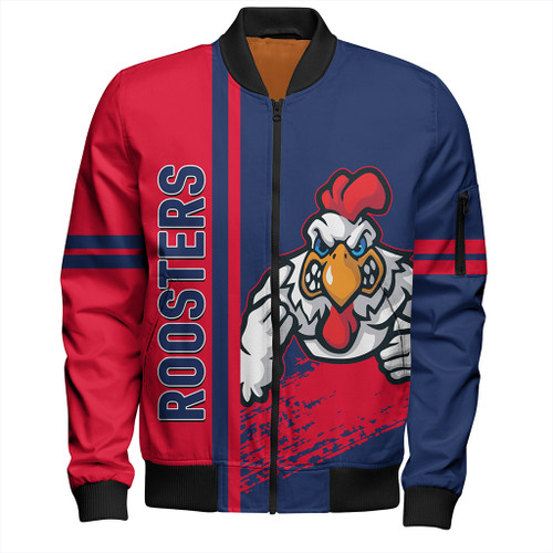 East of Sydney Sport Bomber Jacket - Roosters Mascot Quater Style