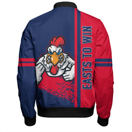 Sydney Roosters Bomber Jacket - Sydney Roosters Mascot Quater Style Sydney Roosters Bomber Jacket - Sydney Roosters Mascot Quater Style