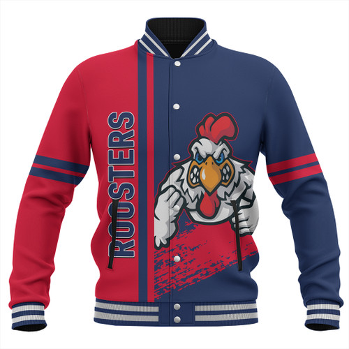 East of Sydney Sport Baseball Jacket - Roosters Mascot Quater Style