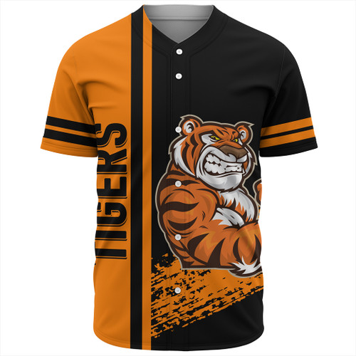 South Western of Sydney Sport Baseball Shirt - Tigers Mascot Quater Style