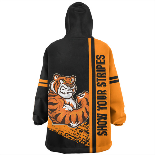 Wests Tigers Snug Hoodie - Wests Tigers Mascot Quater Style Wests Tigers Snug Hoodie - Wests Tigers Mascot Quater Style