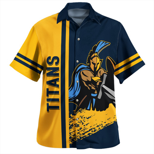 Gold Coast Sport Hawaiian Shirt - Titans Mascot Quater Style