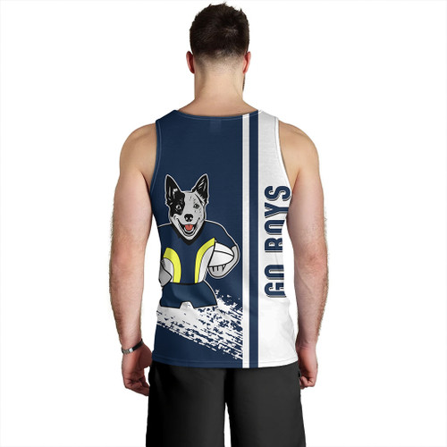 North Queensland Cowboys Men's Tank Top - North Queensland Cowboys Mascot Quater Style North Queensland Cowboys Men's Tank Top - North Queensland Cowboys Mascot Quater Style