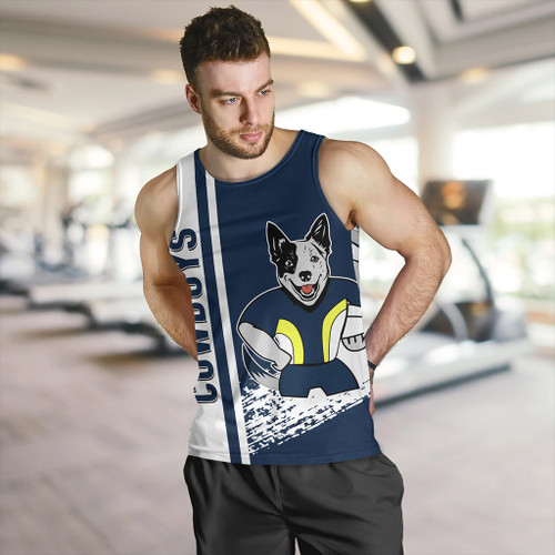 North Queensland Cowboys Men's Tank Top - North Queensland Cowboys Mascot Quater Style North Queensland Cowboys Men's Tank Top - North Queensland Cowboys Mascot Quater Style