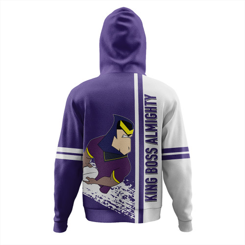 Melbourne Storm Hoodie - Melbourne Storm Mascot Quater Style Melbourne Storm Hoodie - Melbourne Storm Mascot Quater Style