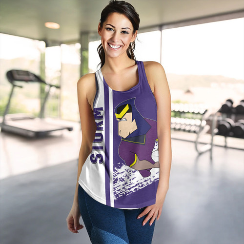 Melbourne Storm Women's Racerback Tank - Melbourne Storm Mascot Quater Style Melbourne Storm Women's Racerback Tank - Melbourne Storm Mascot Quater Style