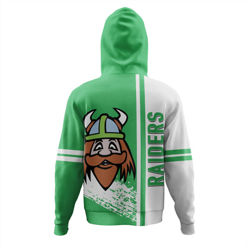 Canberra Raiders Hoodie - Canberra Raiders Mascot Quater Style Canberra Raiders Hoodie - Canberra Raiders Mascot Quater Style