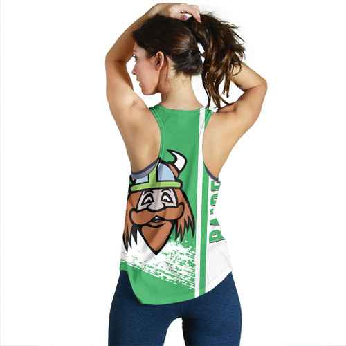 Canberra Raiders Women's Racerback Tank - Canberra Raiders Mascot Quater Style Canberra Raiders Women's Racerback Tank - Canberra Raiders Mascot Quater Style