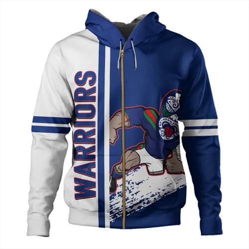 New Zealand Warriors Sport Hoodie - Warriors Mascot Quater Style New Zealand Warriors Sport Hoodie - Warriors Mascot Quater Style