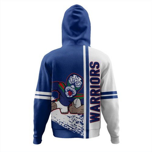 New Zealand Warriors Sport Hoodie - Warriors Mascot Quater Style New Zealand Warriors Sport Hoodie - Warriors Mascot Quater Style
