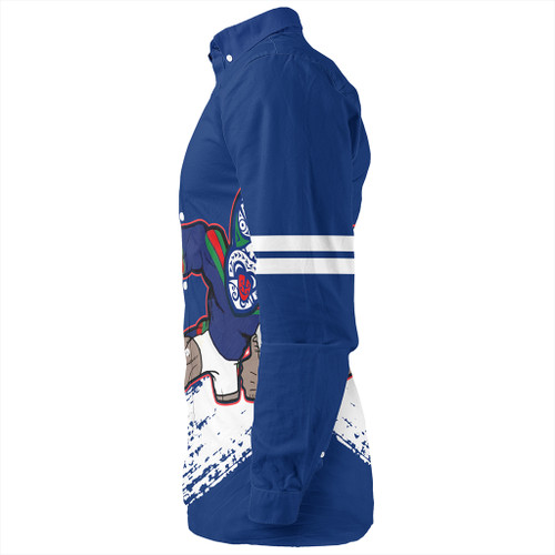 New Zealand Warriors Sport Long Sleeve Shirt - Warriors Mascot Quater Style New Zealand Warriors Sport Long Sleeve Shirt - Warriors Mascot Quater Style