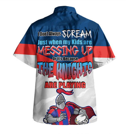 Newcastle Knights Mother's Day Hawaiian Shirt - Screaming Mom and Crazy Fan Newcastle Knights Mother's Day Hawaiian Shirt - Screaming Mom and Crazy Fan