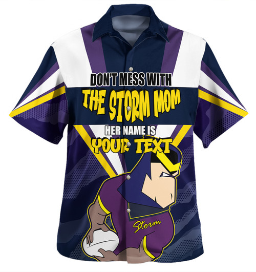 Melbourne Storm Mother's Day Hawaiian Shirt - Screaming Mom and Crazy Fan