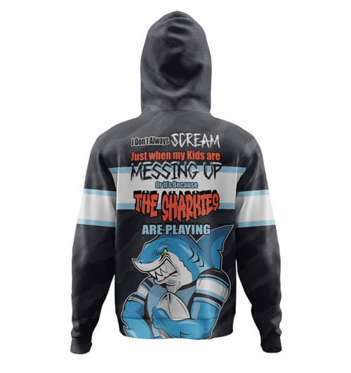 Cronulla-Sutherland Sharks Mother's Day Hoodie - Screaming Mom and Crazy Fan
