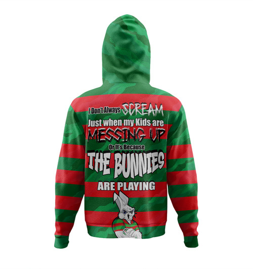 South Sydney Rabbitohs Mother's Day Hoodie - Screaming Mom and Crazy Fan South Sydney Rabbitohs Mother's Day Hoodie - Screaming Mom and Crazy Fan