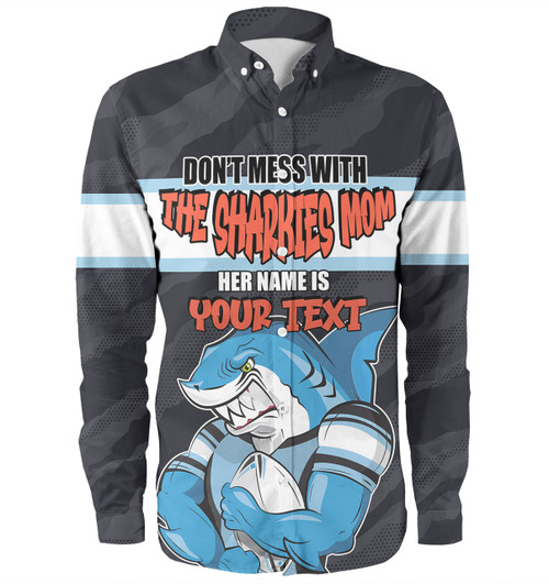 Cronulla-Sutherland Sharks Mother's Day Long Sleeve Shirt - Screaming Mom and Crazy Fan